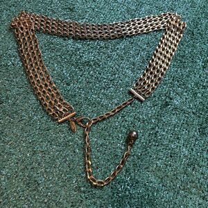 Cara Couture N.Y. Women’s Gold Chain Thick Elegant Belt Vintage Y2K Size XS/S